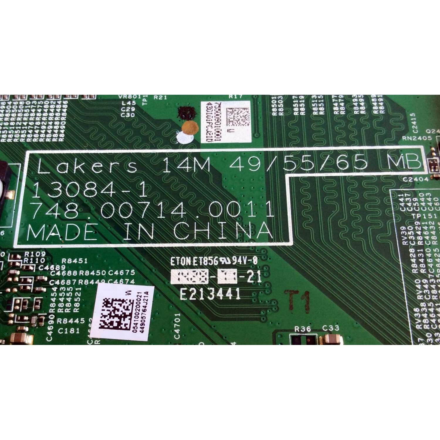 MAIN PARA TV VIZIO / NUMERO DE PARTE 791.00910.0001 / 755.00901.0001 / 755009010001 / 13084-1 / 748.00713.0011 / 791009100001 / PANEL L55FHD-V3-C / L55FHD-V2-C / DISPLAY LC550EUK (SG)(E2) / MODELOS M552I-B2 LWJJPZBQ / M552I-B2 LWZJPZBQ - Imagen 2